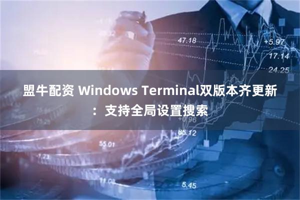 盟牛配资 Windows Terminal双版本齐更新：支持全局设置搜索